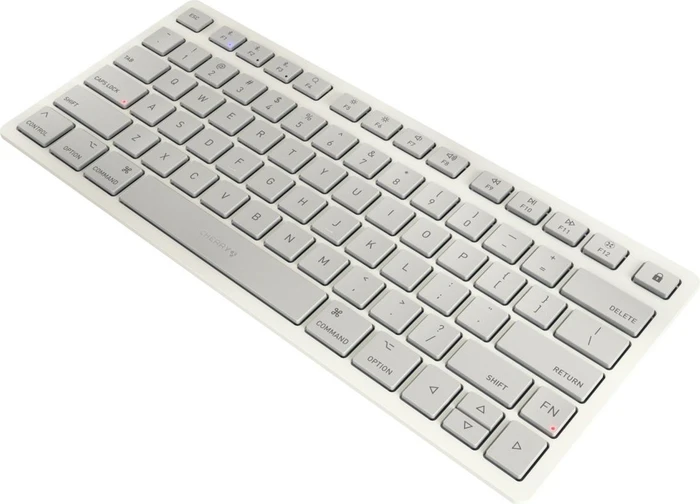 Cherry KW 7100 Mini BT for Mac, weiß/grau, Bluetooth, DE