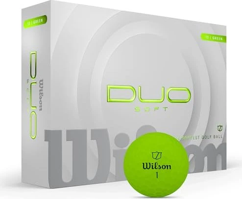 Wilson DUO Soft Golfbälle grün, 12 Stück