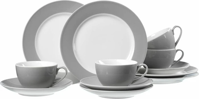 Ritzenhoff & Breker Doppio Kaffeeservice grau, 12-tlg.