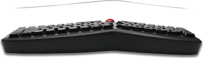 Adesso TruForm Media 3150 Wireless Ergo Mini Trackball Keyboard, schwarz, USB, US