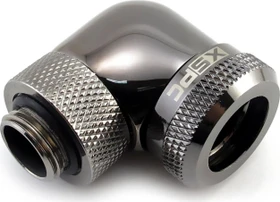 XSPC 90° Rohranschluss G1/4" auf 14mm V2, schwarz verchromt