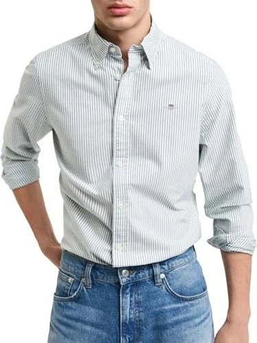 Gant Regular Fit Banker Stripe Classic Oxford Hemd langarm (Herren)