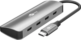 Wentronic goobay Slim 4-Port USB-Hub, 4x USB-C 3.1, USB-C 3.1 [Stecker] (76565)