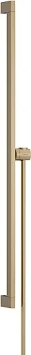 Hansgrohe Unica Brausestange E Puro 90cm mit Easy Slide Handbrausehalter und Isiflex Brauseschlauch 160cm brushed bronze