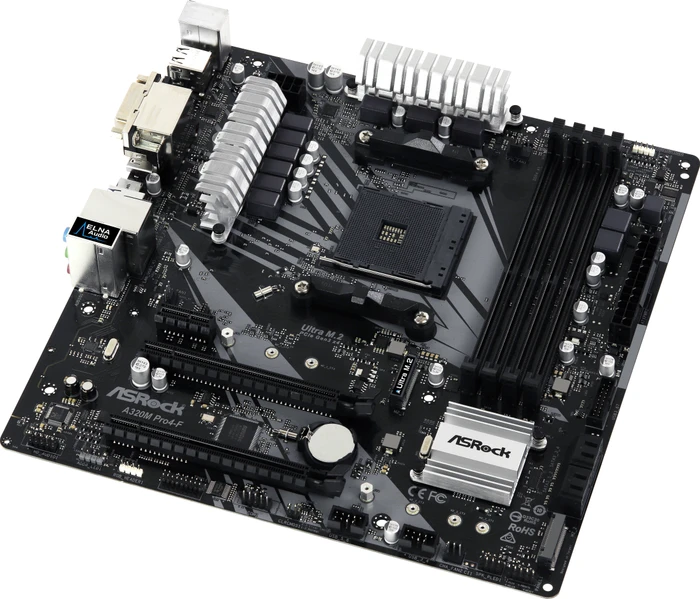 ASRock A320M Pro4-F (AMD AM4)