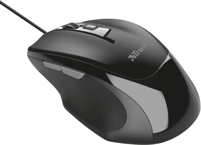 Trust Voca Comfort Mouse schwarz, USB