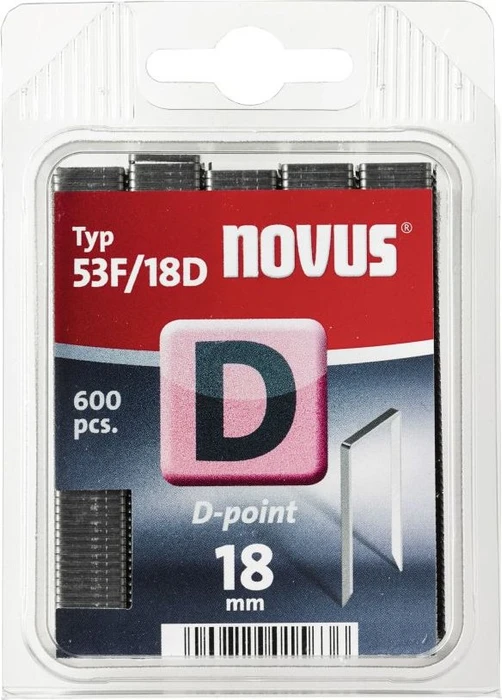 Novus Typ 53 F/D Tacker-Klammern, 18x11.3mm, 600 Stück