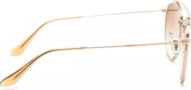 Ray-Ban Round Double Bridge bronze copper/light brown gradient