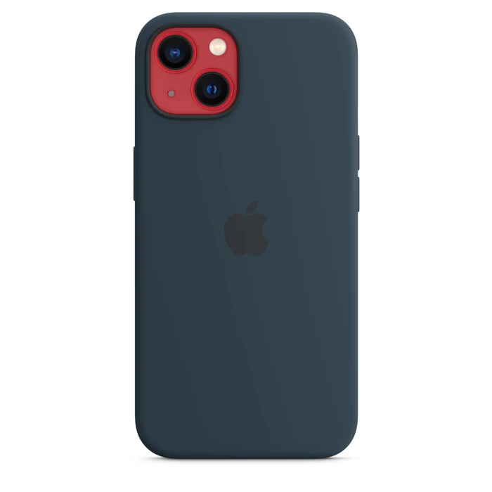 Apple Silikon Case mit MagSafe für iPhone 13 abyssblau