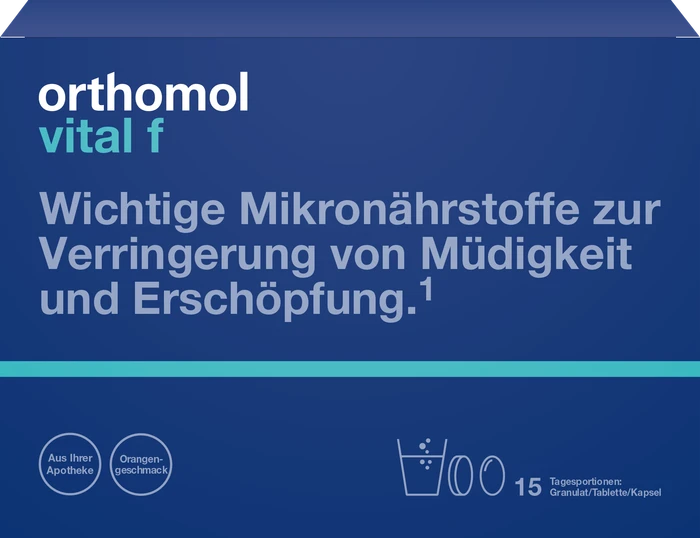 Orthomol vital f Granulat + Kapseln Orange, 15 Stück