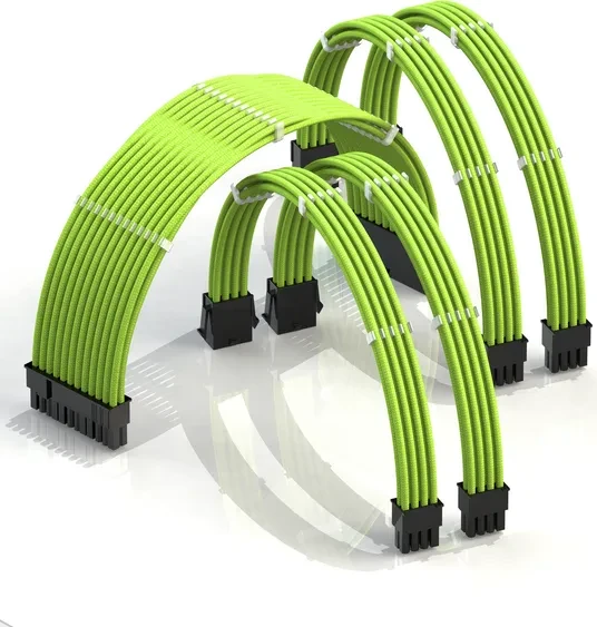LinkUP PSU Cable Extension Kit, Grün