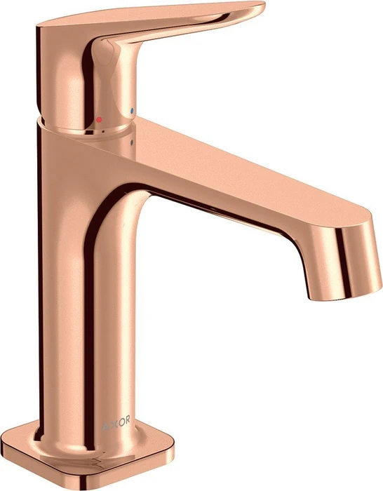 Hansgrohe Axor Citterio M 250 Waschbeckenarmatur mit Ablaufgarnitur polished red gold