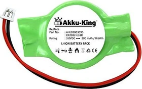 Akku-King Knopfzelle mit Stecker (CR2032)