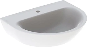 Geberit Renova Waschtisch 60cm, Hahnloch mittig, ohne Überlauf, weiß/KeraTect