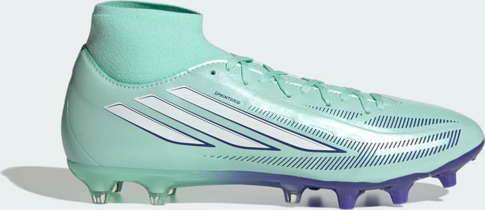 adidas F50 Sparkfusion League Mid Cut FG/AG clear mint/cloud white/solar purple (Damen)