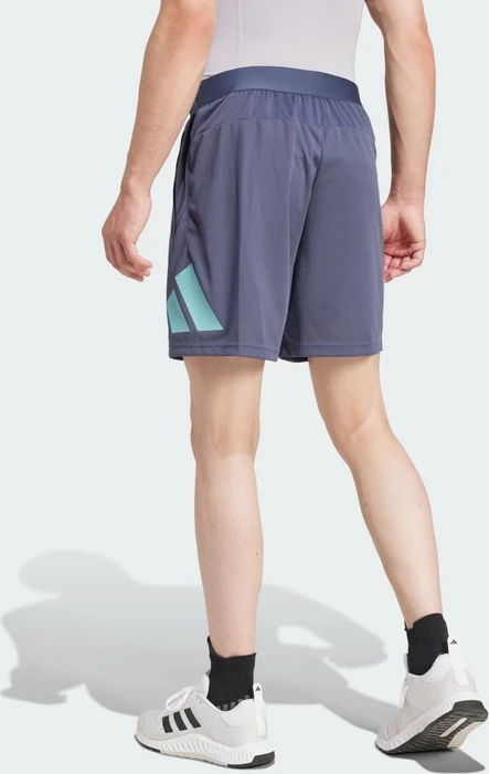 adidas Train Essentials Logo Training Trainingshose kurz shadow navy/mint ton (Herren)