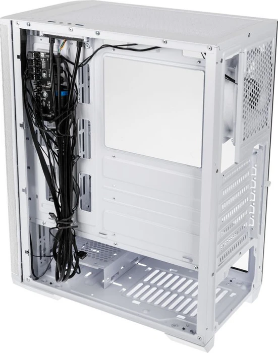 BitFenix Nova Mesh SE TG 4ARGB, weiß, inkl. 4x Lüfter, Lüfter LED RGB, Glasfenster