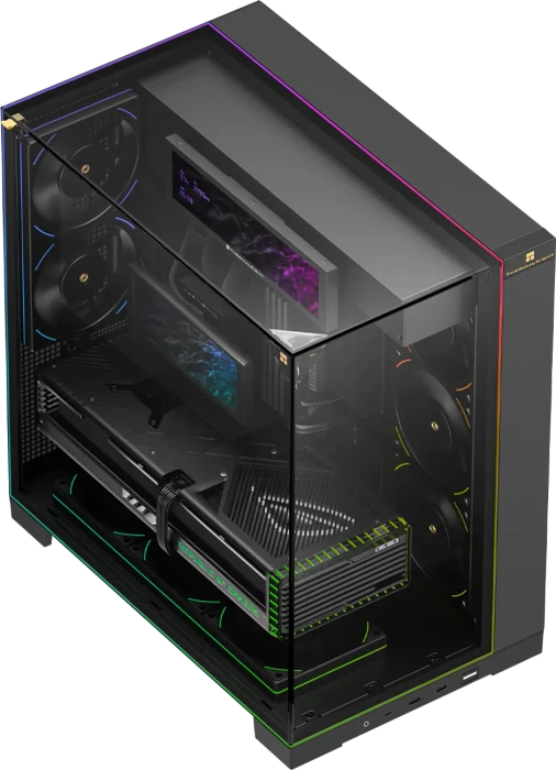 Thermalright A70 Vision Black, schwarz, Glasfenster