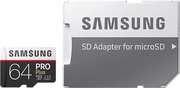 Samsung PRO Plus R100/W90 64GB Kit, UHS-I U3, Class 10