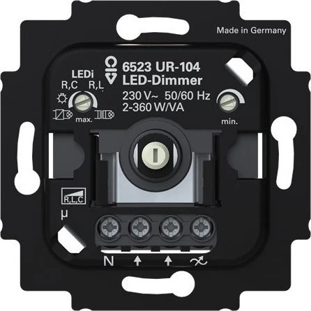 Busch-Jaeger LED-Dimmer 2+3 Draht mit N-Klemme ohne Spreize