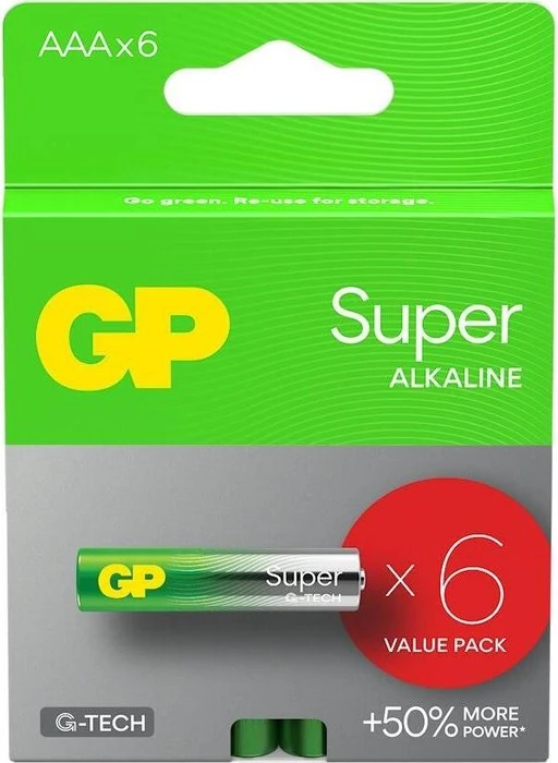 GP Batteries Super Alkaline Micro AAA, 10er-Pack
