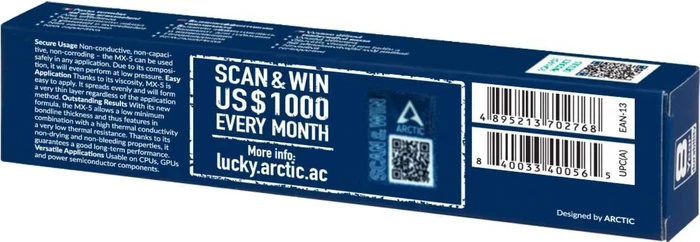 ARCTIC MX-5, 8g, inkl. Spatel