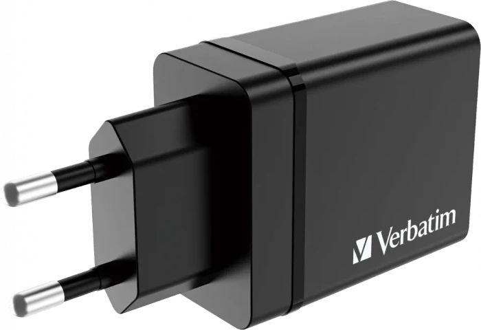 Verbatim 30W USB-Wandladegerät mit 4 Anschlüssen schwarz