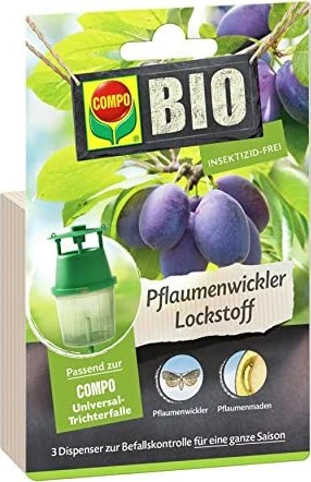 Compo Bio Pflaumenwickler Lockstoff, 3 Stück