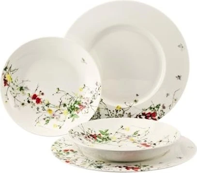 Rosenthal Brillance Bone China Fleurs Sauvages Tafelservice, 4-tlg.