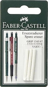 Faber-Castell Grip Ersatzradierer, weiß, 3er-Pack