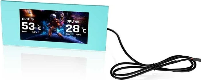 Thermaltake LCD Panel Kit 6.0" für Thermaltake View 600 TG, Monitor Kit, Mint Strawberry
