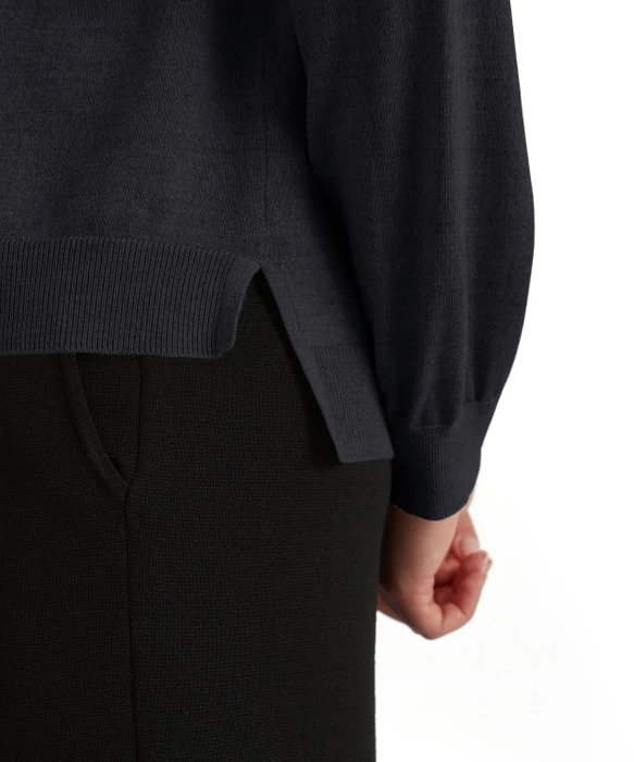 Falke Basic Apparel Cardigan Rundhals Strickjacke night sky (Damen)