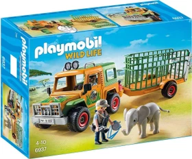 playmobil Wild Life Rangergeländewagen mit Anhänger