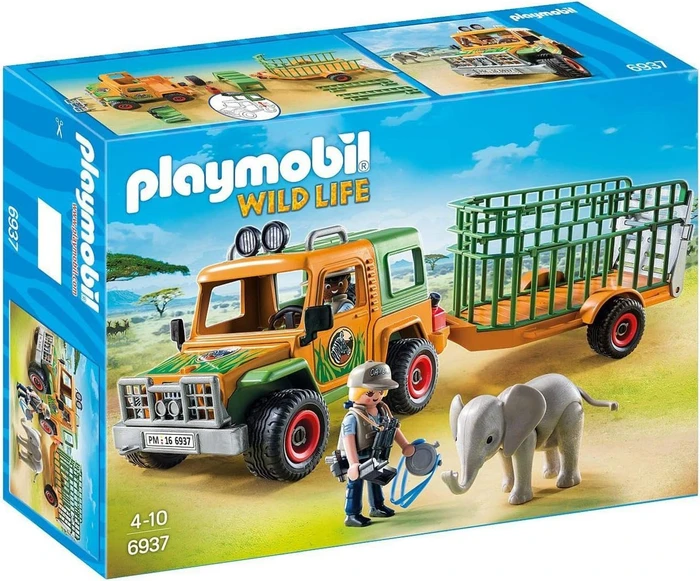 playmobil Wild Life Rangergeländewagen mit Anhänger