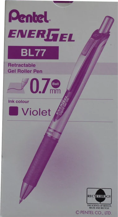 Pentel EnerGel XM BL77 Gelroller violett/silber, 12er-Pack