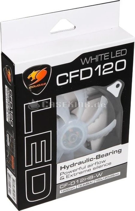 Cougar CFD LED D12HB-W weiß, 120mm