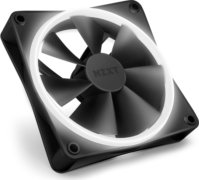 NZXT F Series F120 RGB DUO, Matte Black, schwarz, LED-Steuerung, 120mm, 3er-Pack