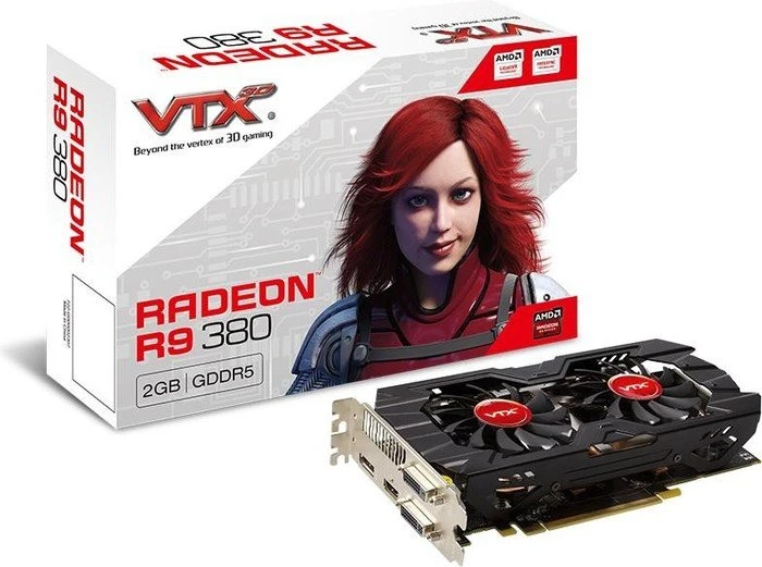 VTX3D Radeon R9 380, 2GB GDDR5, 2x DVI, HDMI, DP