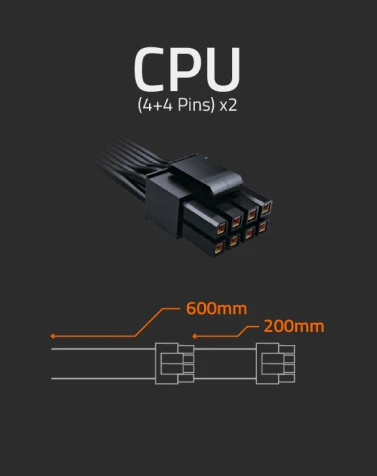 GIGABYTE UD1000GM PG5 1000W, ATX 2.31, Rev. 1.0
