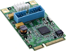 InLine Schnittstellenkarte, 1x USB 3.0 Pin Header, MiniPCIe (66900)