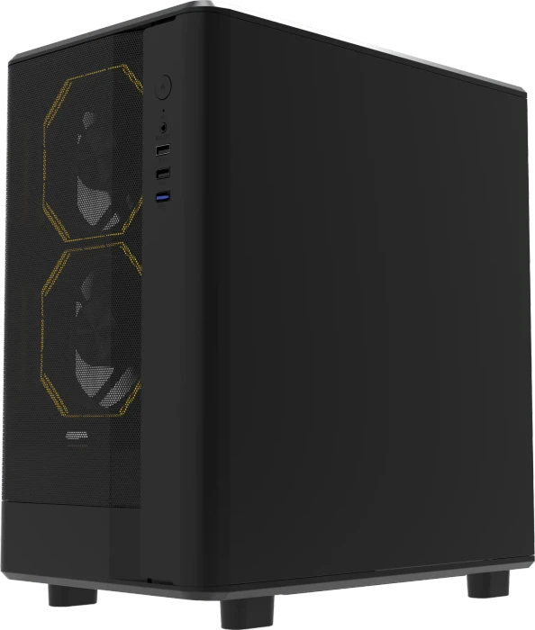 DarkFlash DB330M Mesh Black, Glasfenster