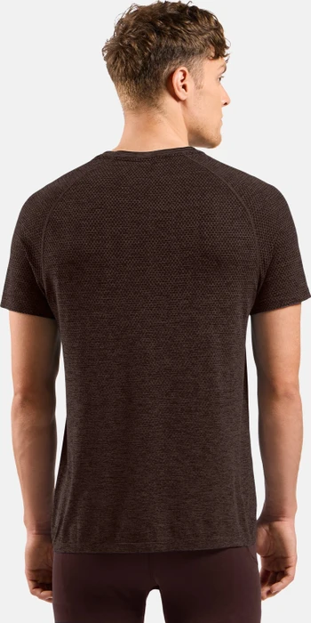 Odlo Essential Seamless Laufshirt kurzarm fudge melange (Herren)
