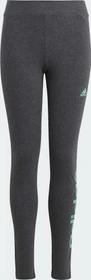 adidas Essentials Linear Logo Cotton Hose lang dark grey heather/easy green (Junior)
