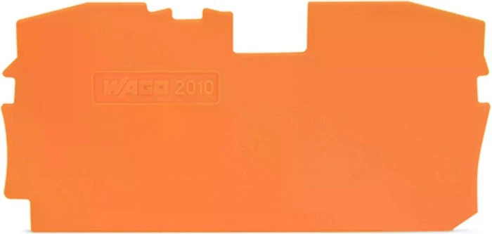 Wago Abschluss- und Zwischenplatte 1mm dick orange, 1 Stück