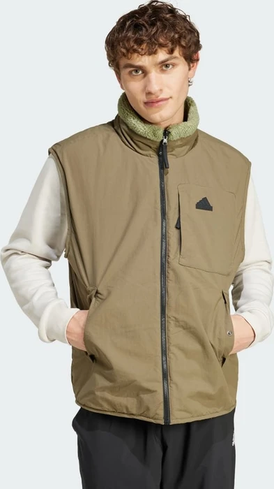 adidas City Escape Reversible Vest Funktionsweste tent green/olive strata (Herren)