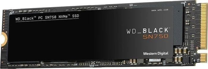 Western Digital WD_BLACK SN750 NVMe SSD 1TB, M.2 2280 / M-Key / PCIe 3.0 x4, Kühlkörper