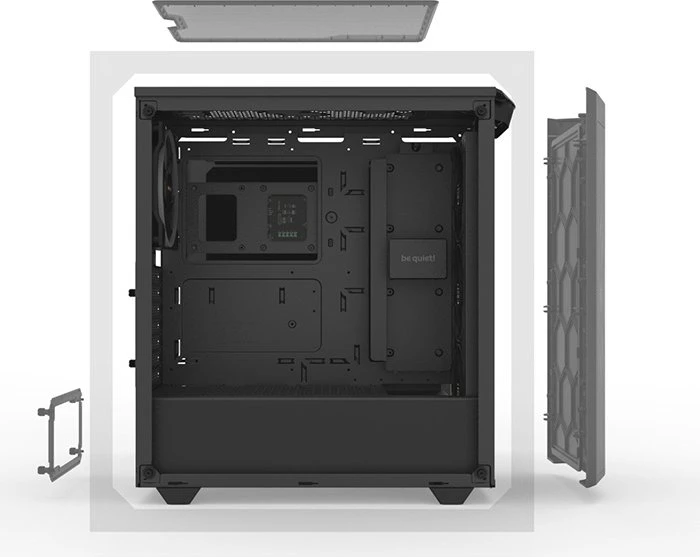 be quiet! Pure Base 500 FX, schwarz, Glasfenster
