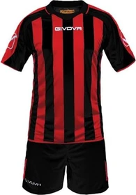 Givova Kit Supporter Set schwarz/rot