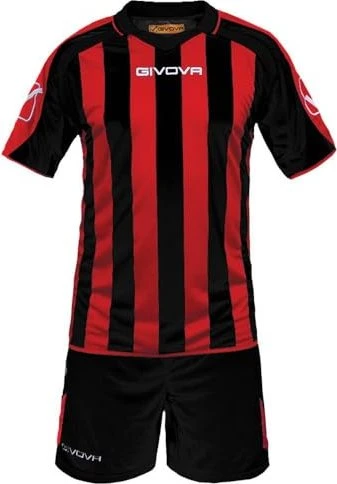 Givova Kit Supporter Set schwarz/rot
