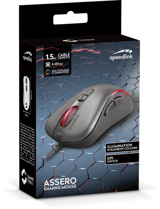 Speedlink Assero Gaming Mouse schwarz, USB